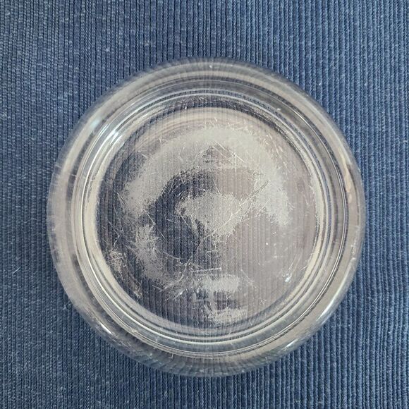 Hazel Atlas Vintage 1940s Glass Furniture Coaster Wood Floor Carpet Protector - Picture 11 of 16